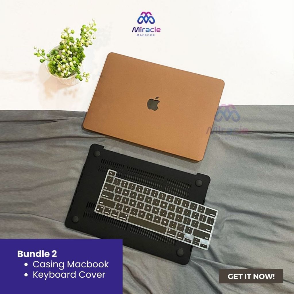Jual PAKET BUNDLE Case Macbook Matte Brown Premium Series Case