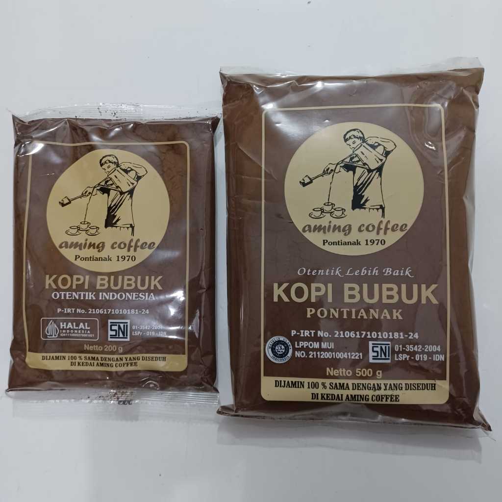 Jual Kopi Bubuk Aming - Kopi Bubuk Robusta khas Pontianak | Shopee