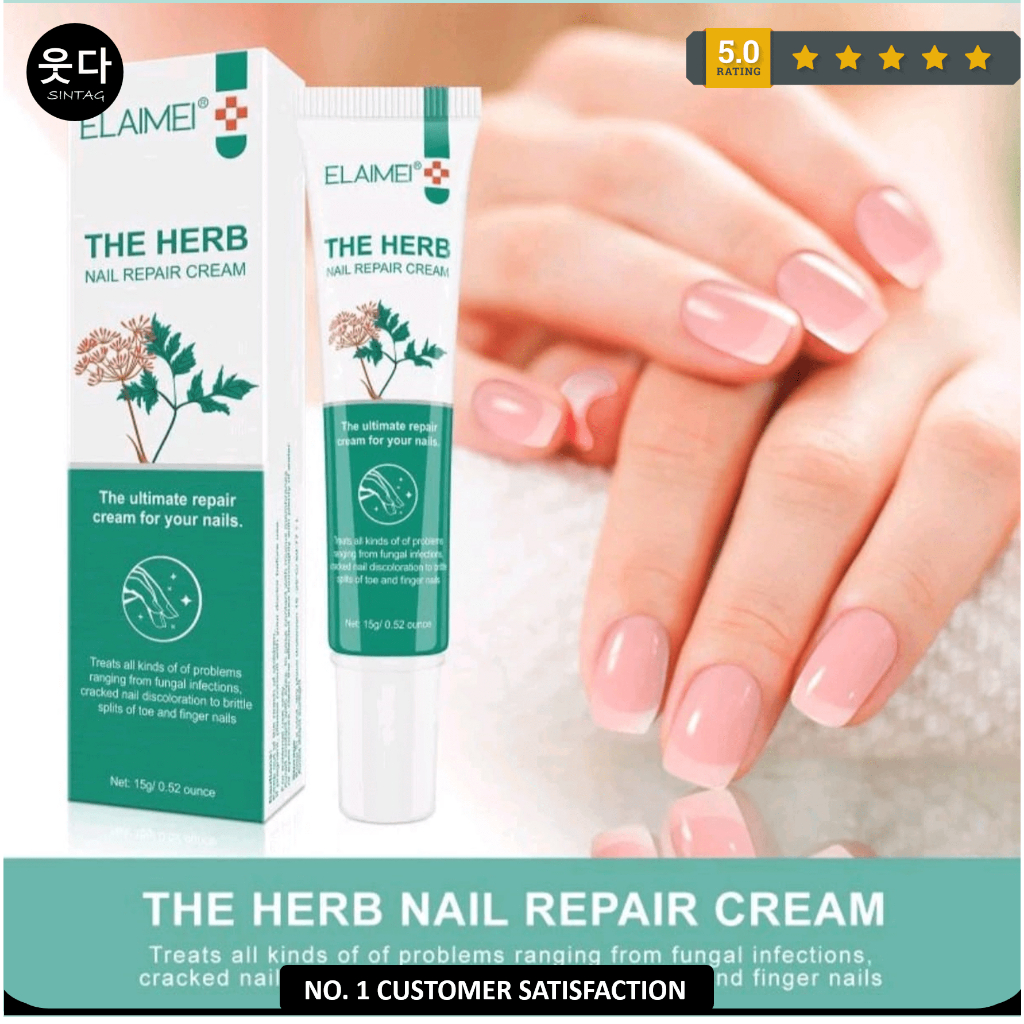 Jual Elaimei Obat Kuku Anti Jamur The Herb Nail Repair Cream Shopee Indonesia