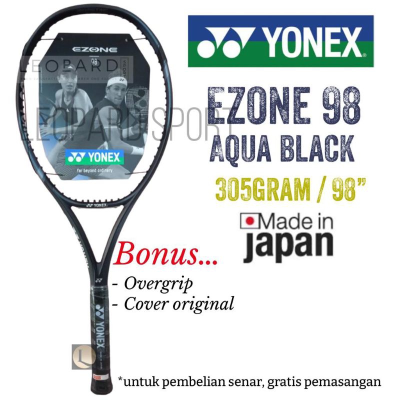 Jual Raket Tenis YONEX EZONE 98 305g Aqua Night Black / Tennis Racket Shopee Indonesia