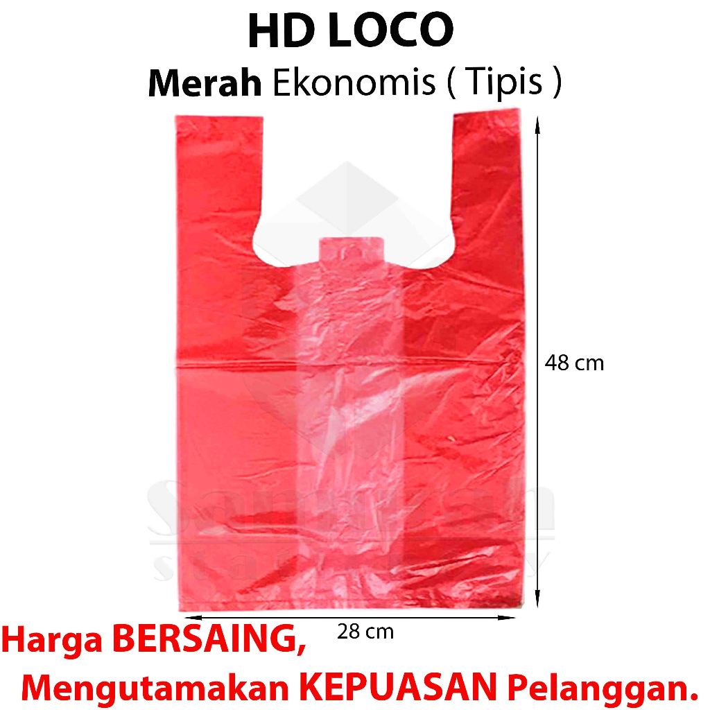 Jual Plastik HD Loco Ekonomis 28 x 48 Putih - Merah - Bening / Natural ...