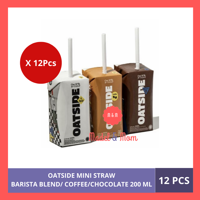 Jual Oatside Mini Straw Oat Milk Barista Blend Chocolate Coffee 200