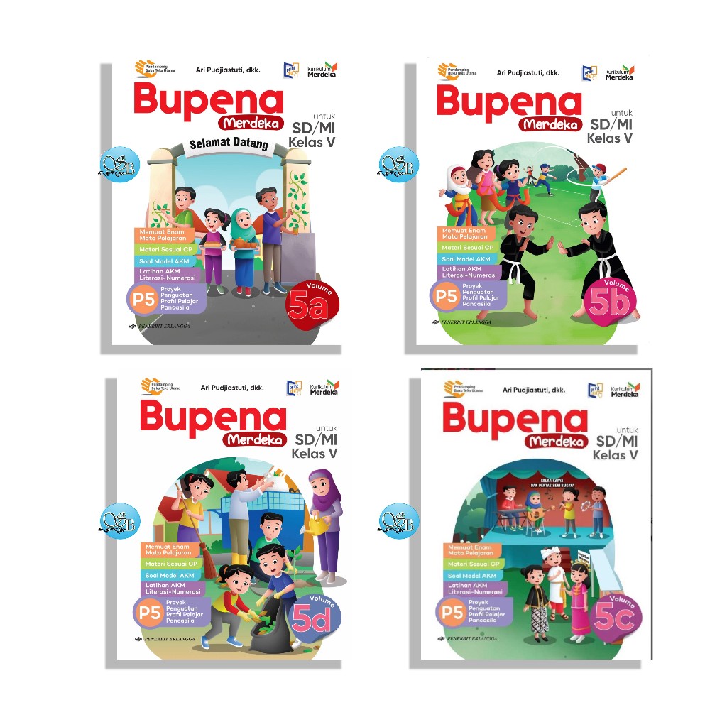 Jual [Penerbit Erlangga] Bupena Kelas 5A, 5B, 5C, 5D Kurikulum Merdeka ...