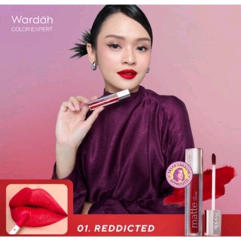 Jual Wardah Matte Lip Cream (01.Red-Dicted). | Shopee Indonesia