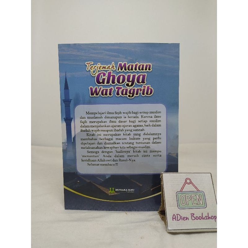 Jual BUKU TERJEMAH MATAN GHOYA WAT TAQRIB PANDUAN DASAR HUKUM ISLAM ...