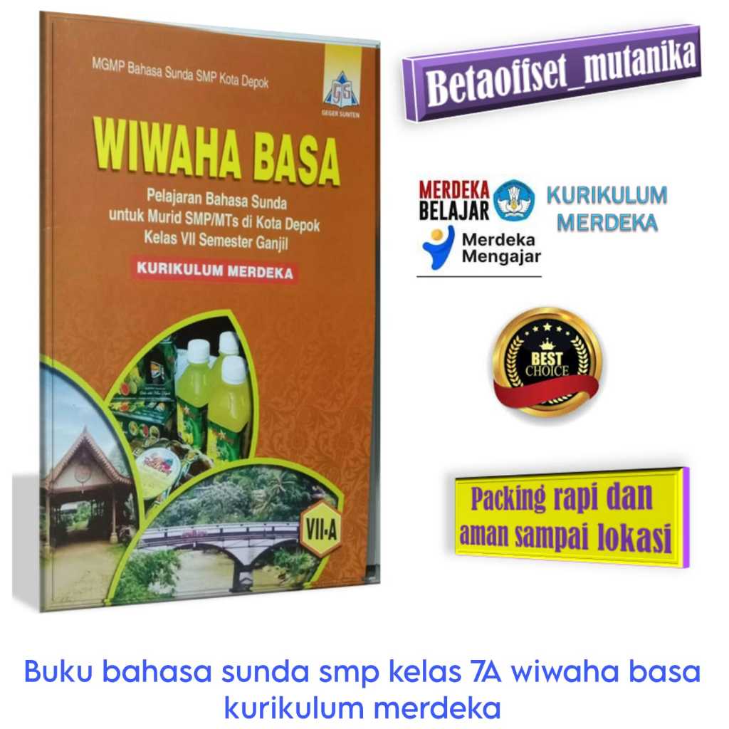 Jual Buku Bahasa Sunda Smp Kelas 7A Wiwaha Basa Kurmer | Shopee Indonesia