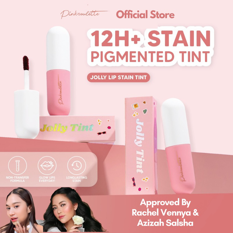 Jual Jolly Tint PinkRoulette - Lip Tint Stain with Serum | Liptint ...