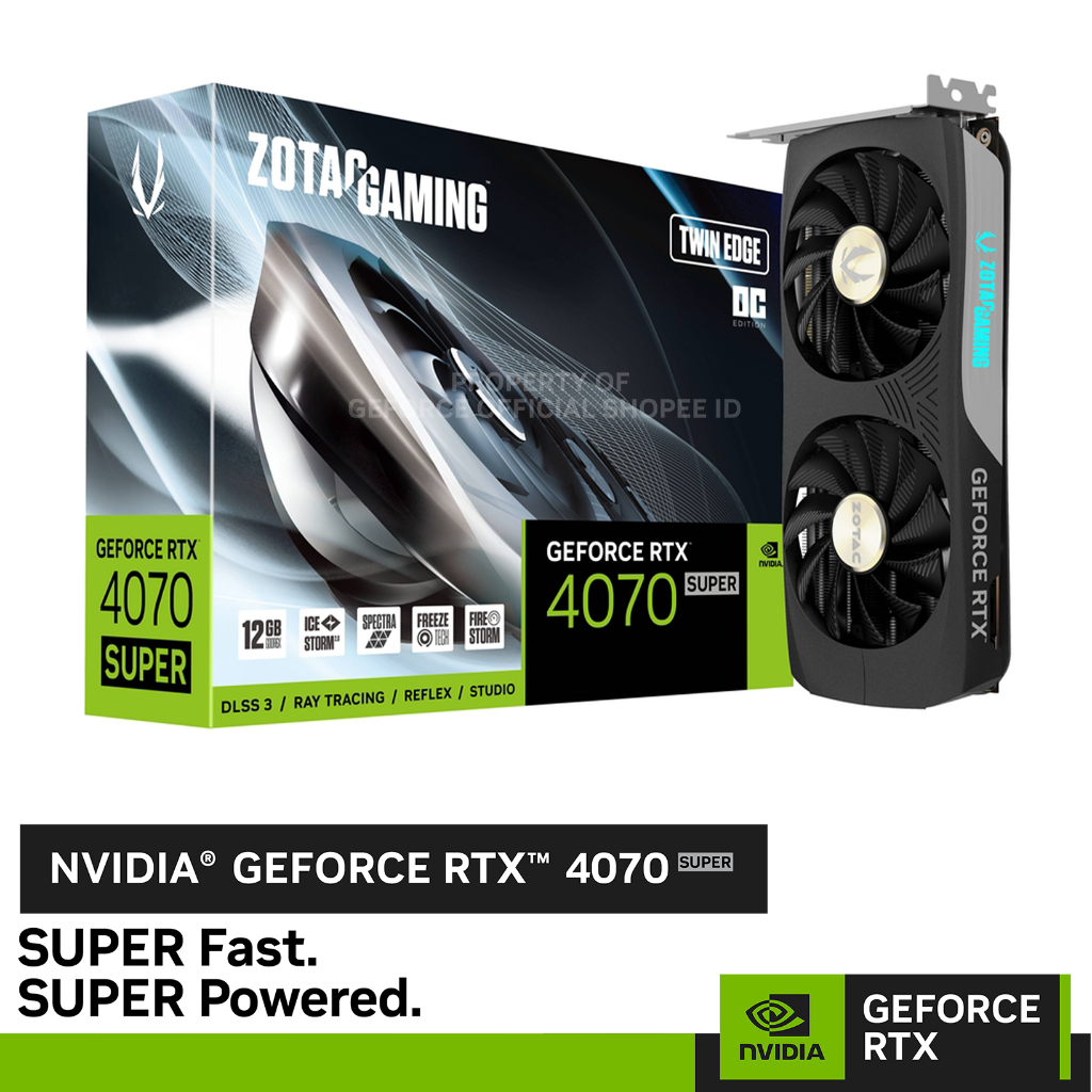 Jual ZOTAC GAMING GeForce RTX 4070 SUPER Twin Edge OC | 12GB GDDR6X ...