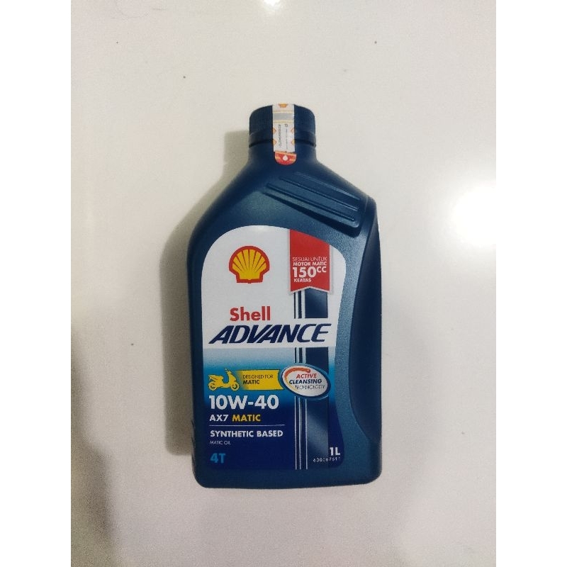 Jual Oli Mesin Motor Shell Advance Ax W Matic Liter Shopee Indonesia