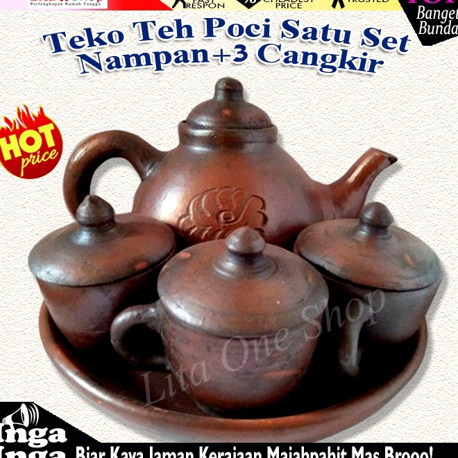 Jual Buruan Serbu Poci Teh Set Tanah Liat Teko Teh Poci Satu Set 3 Cangkir Shopee Indonesia 7290