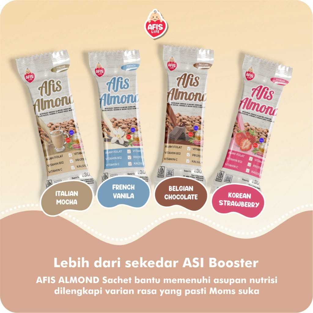 Jual SUSU AFIS ALMOND SACHET 30 GR ASI BOOSTER / SUSU PELANCAR ASI ...