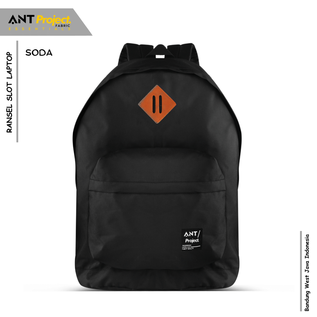 Jual ANT PROJECT - Tas Backpack SODA Full Black - Tas Ransel | Shopee ...
