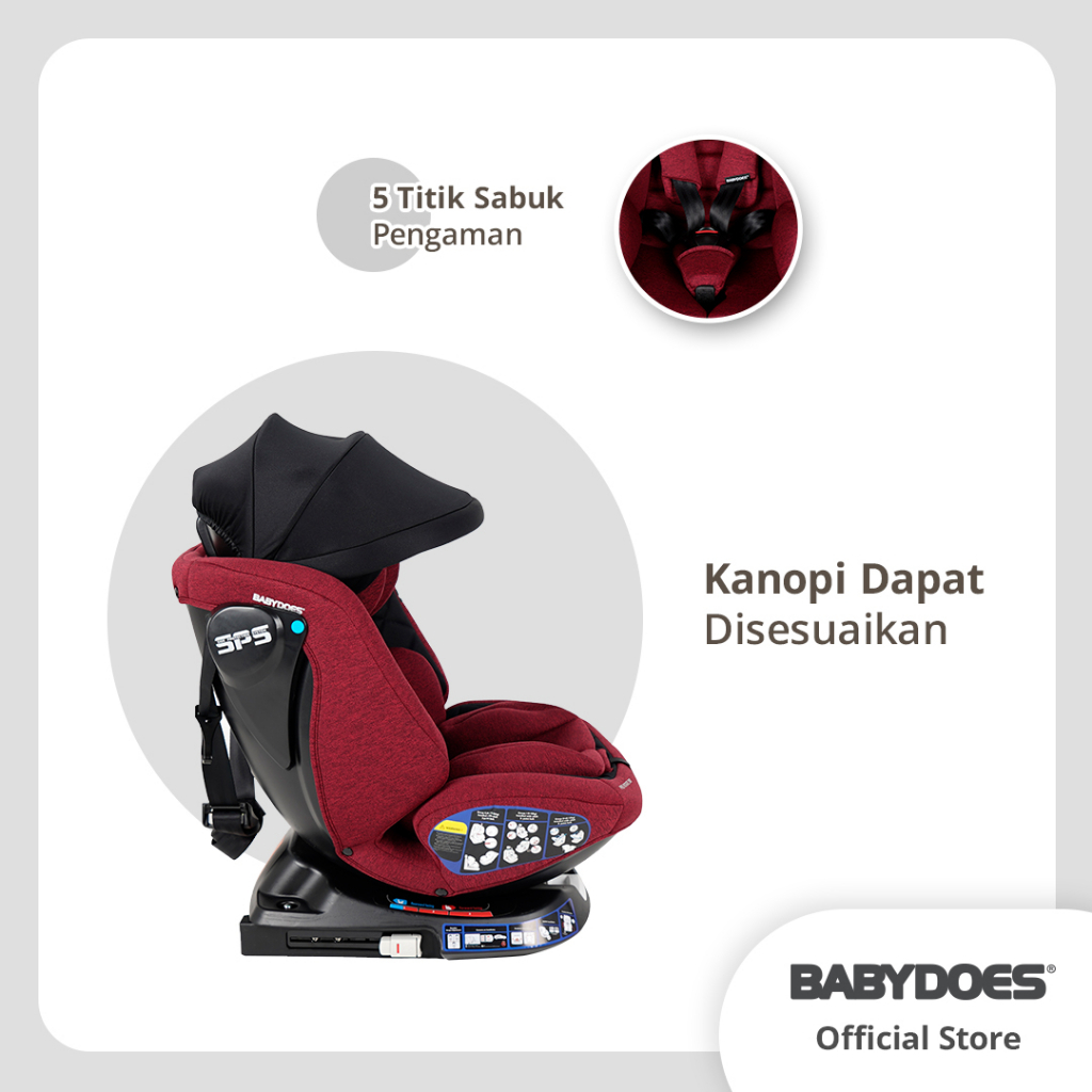 Jual Babydoes Car Seat Full Rotate 360 Derajat CH8735 (New Model) Free Rotate CH8749