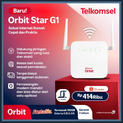 Jual Telkomsel Orbit Star G1 Modem Wifi 4G High Speed Bonus Data ...