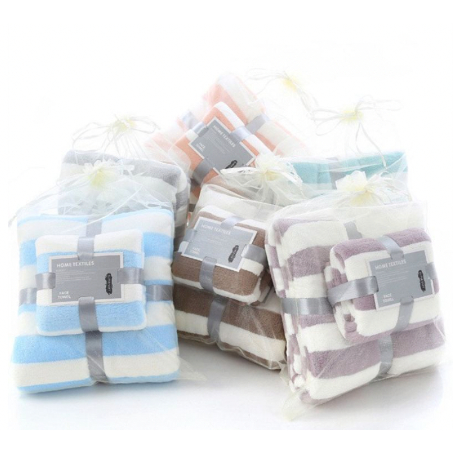 Jual HANDUK SET PAKET 2IN1 HANDUK MANDI 2 in 1 DAN WAJAH COTTON TOWEL ...