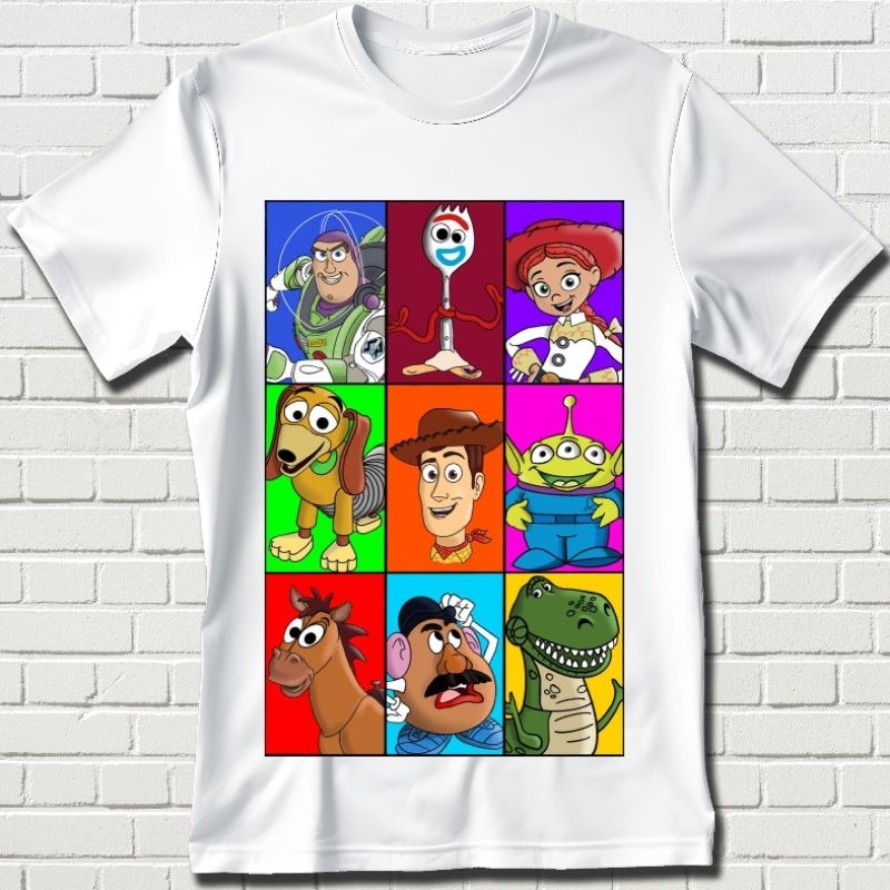 Disney Oversize Print Toy Story Mr Potato Kaos Wanita