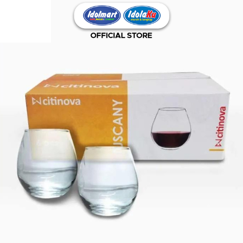 Jual Idolmart Citinova Gelas Tuscany Isi 6 Pcs Gelas Set Isi 6 Gelas Kado Gelas Kaca Kopi Wine