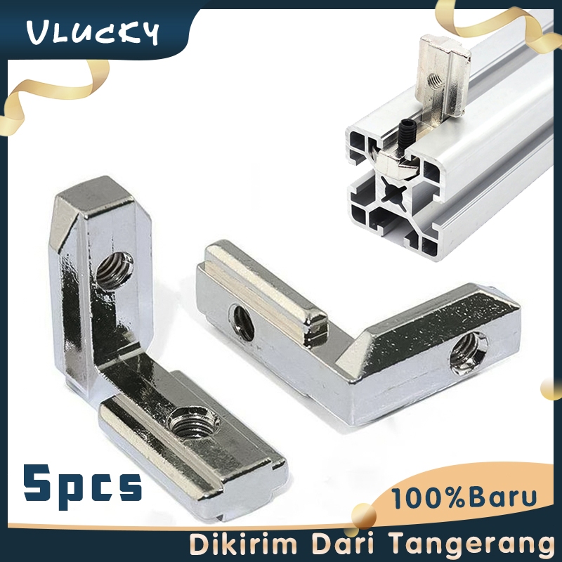 Jual Isi 5 L-Shape 2020 Aluminum Profile L Slot Corner Profile Internal ...