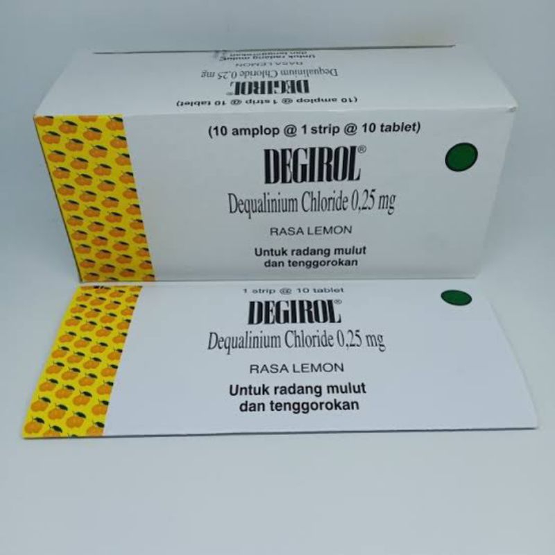 Jual Degirol Strip 10 Tablet | Obat Sakit Tenggorokan | Shopee Indonesia