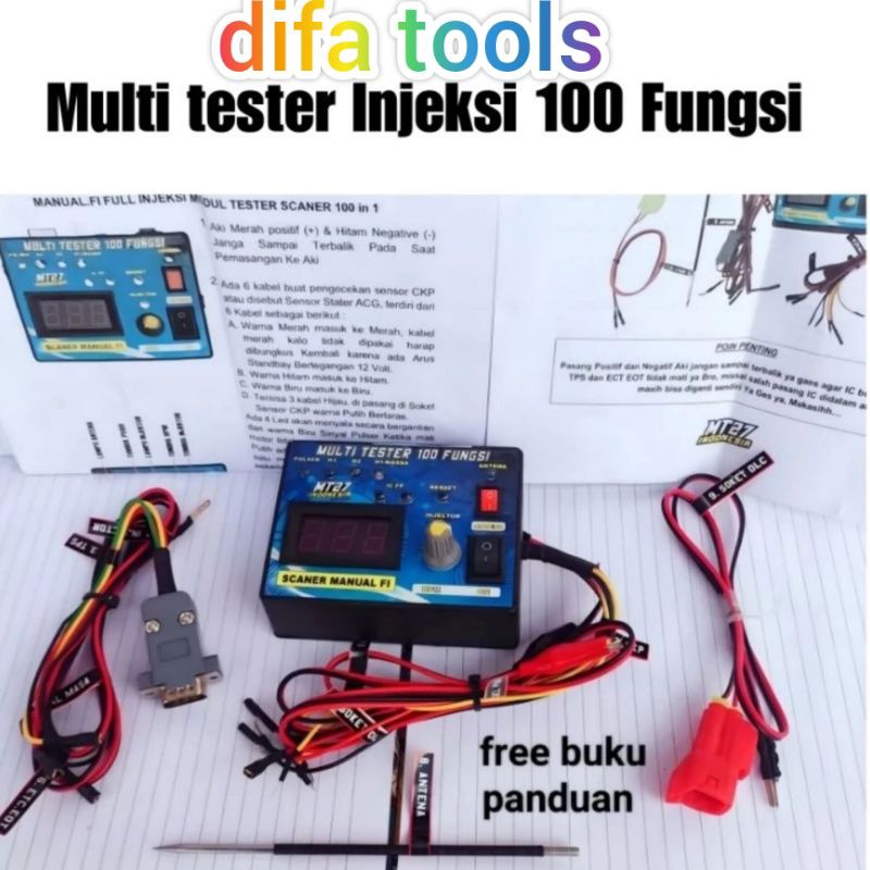 Jual Multitester 100 Fungsi alat cek sensor kelistrikan motor injeksi ...