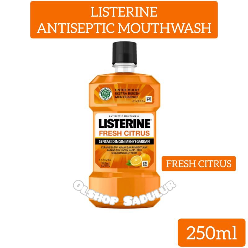 Jual Listerine Antiseptic Mouthwash Fresh Citrus Obat Kumur 250ml