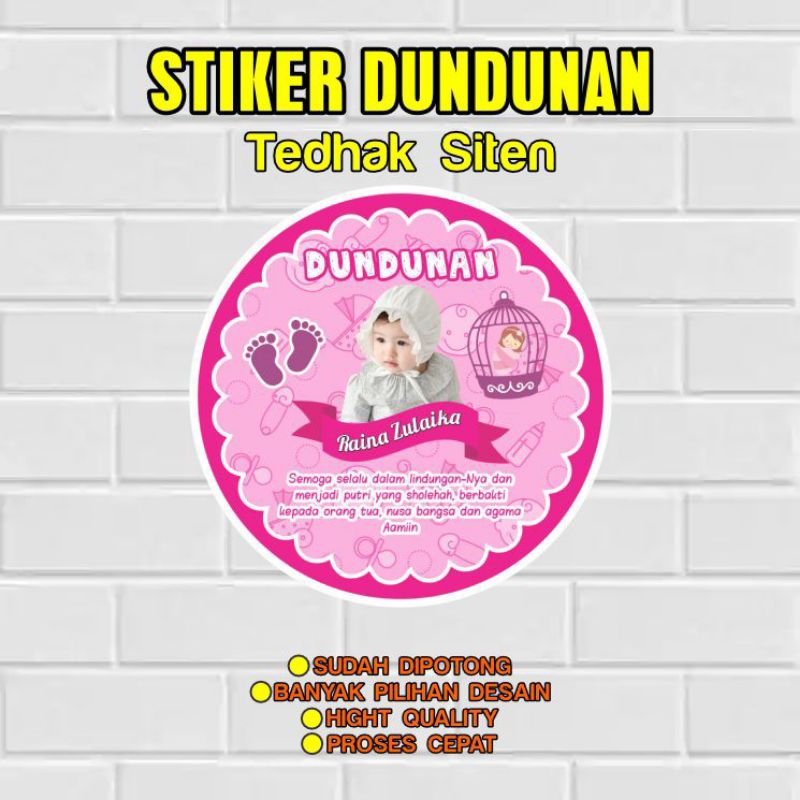 Jual Stiker Dundunan Stiker Tasyakuran Tedak Siten | Shopee Indonesia