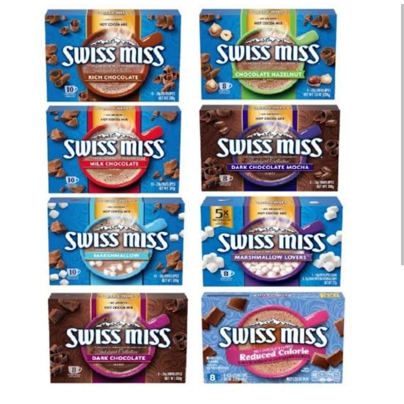 Jual Swiss Miss Hot Cocoa Mix Dark Chocolate 3in1 USA Choco Drink ...