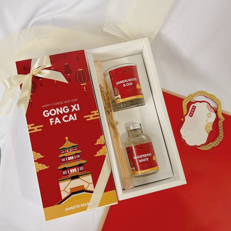 Jual CNY Giftset - Reed Diffuser and Scented Candle by Sweetie Seasons ...