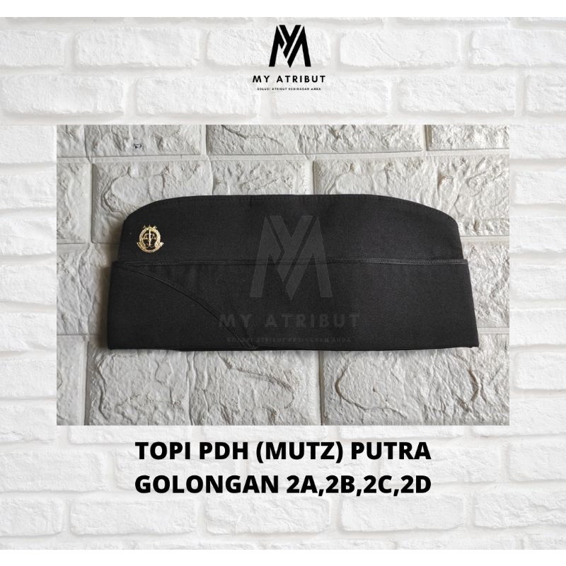 Jual TOPI PDH MUTZ PUTRA GOLONGAN 2A 2B 2C 2D 3A 3B 3C 3D 4A 4B 4C 4D