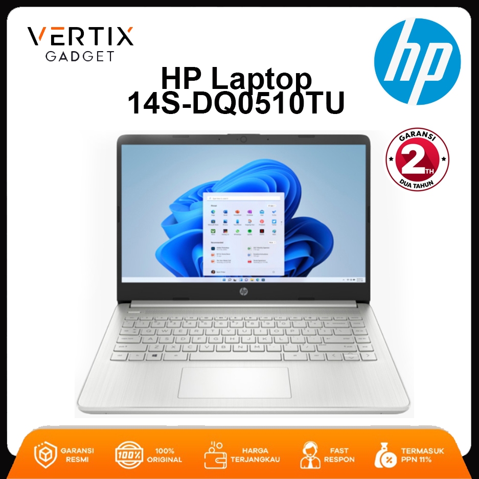 Jual HP Laptop 14S-DQ0510TU Silver Laptop HP - Garansi Resmi | Shopee ...