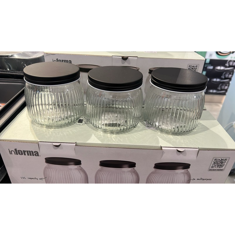 Jual Informa Gael toples kaca set 3pcs 500ml | Shopee Indonesia