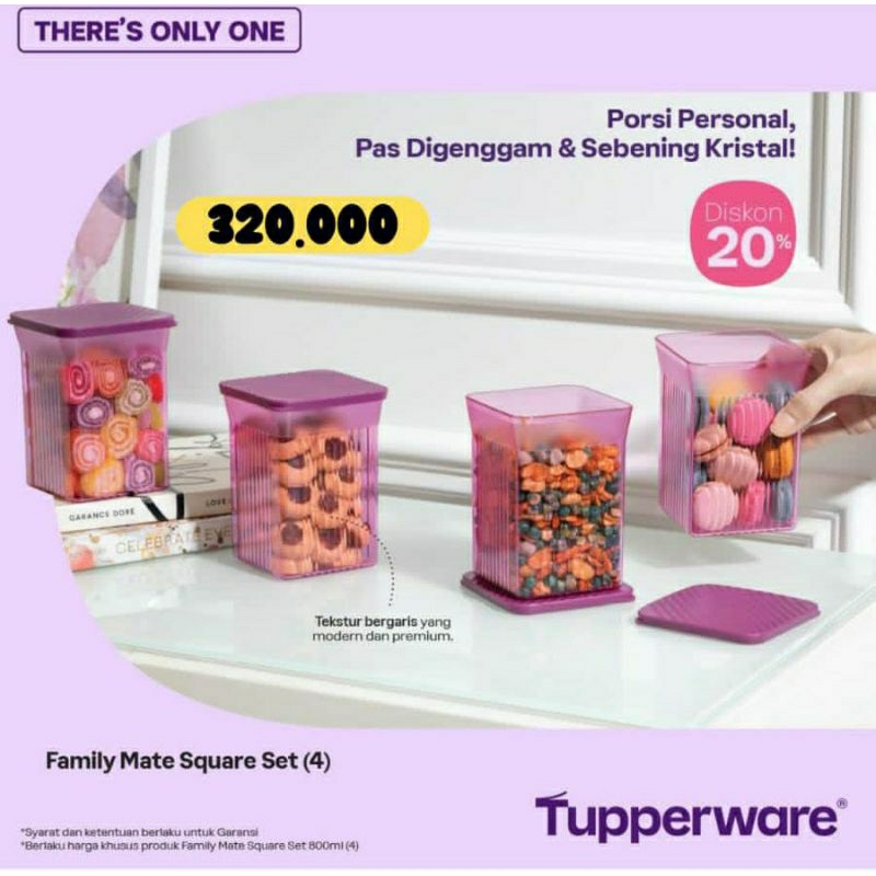 Jual SALE !! RAYA FAMILY MATE (4) TUPPERWARE PROMO TOPLES KUE LEBARAN ...