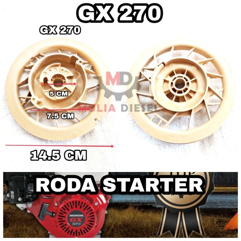 Jual Roda Starter Recoil Plastik Alit Mesin Penggerak Generator Genset ...