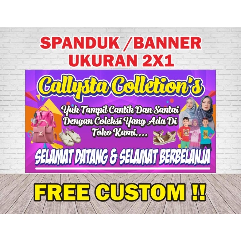 Jual Cetak Banner/Spanduk Collektion Ukuran 2x1 | Shopee Indonesia