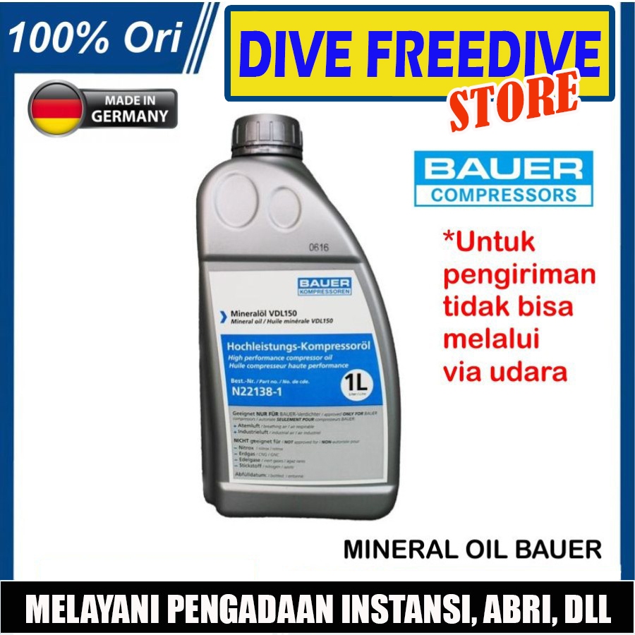Bauer Compressor（バウアー コンプレッサー）純正オイル 1L Oil mineral 鉱油 [N22138-1] OLI_BAUER_MINERAL-550x550.jpg