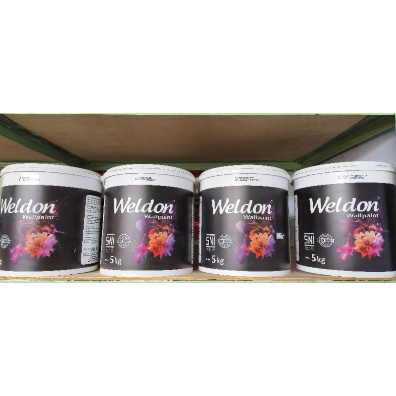 Jual Cat Tembok Interior Weldon 5kg Shopee Indonesia