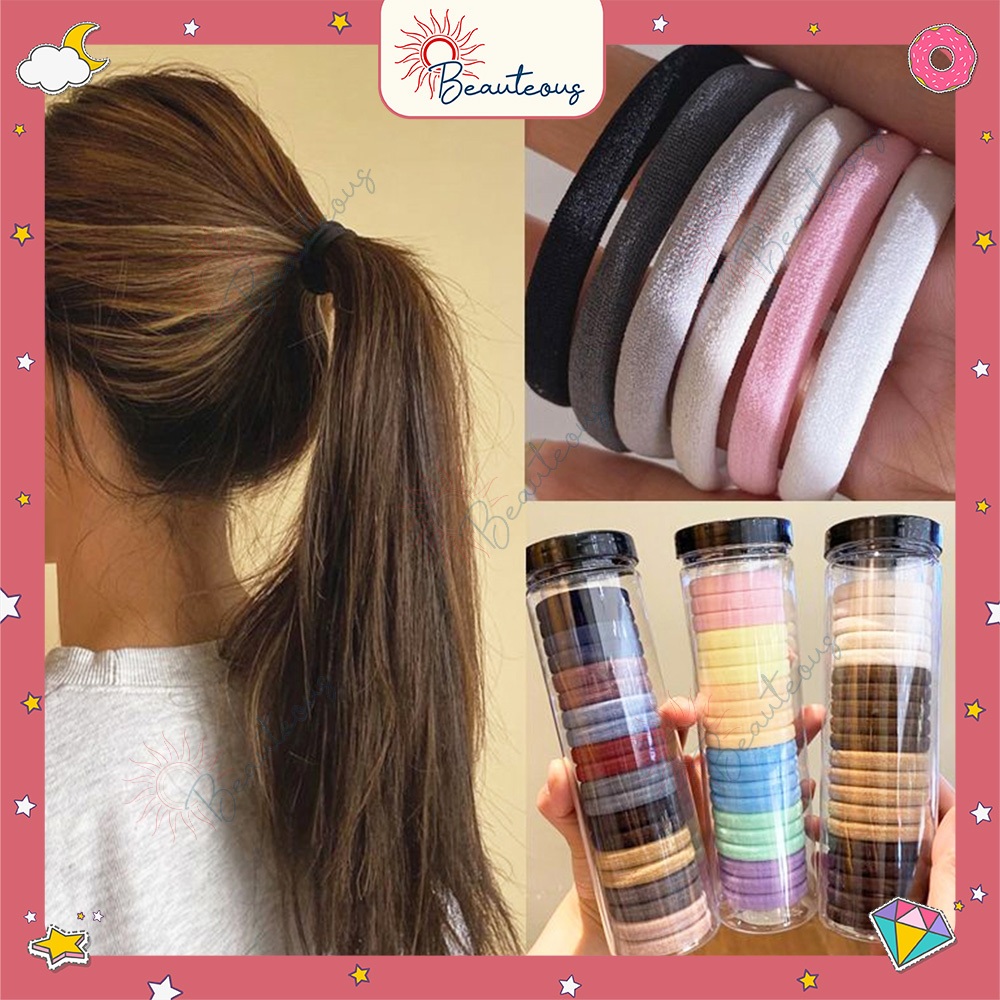 Jual Ikat Rambut Model Donat Towel Ring Scrunchie Cepol Donat Free ...