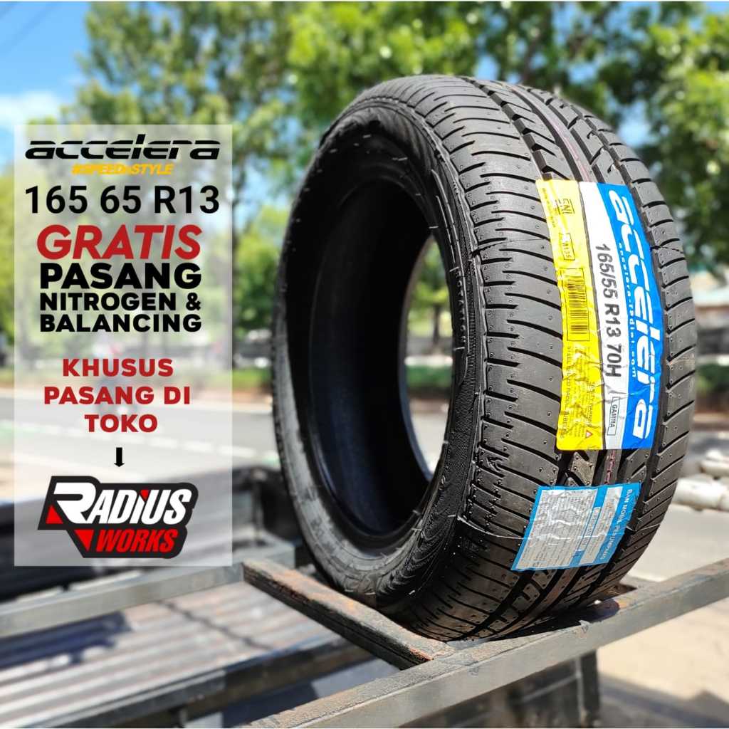 Jual ban mobil ring 13 accelera gamma 165 65 R13 empuk senyap | Shopee ...