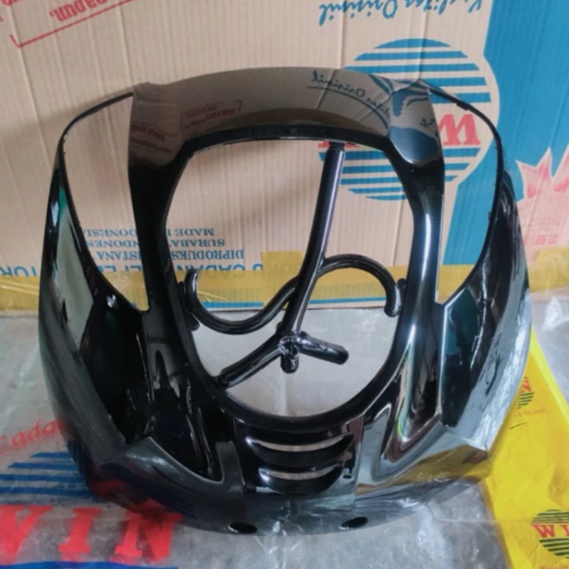 Jual PANEL TAMENG LAMPU DEPAN HONDA GENIO K0J WARNA HITAM MERK WIN ...
