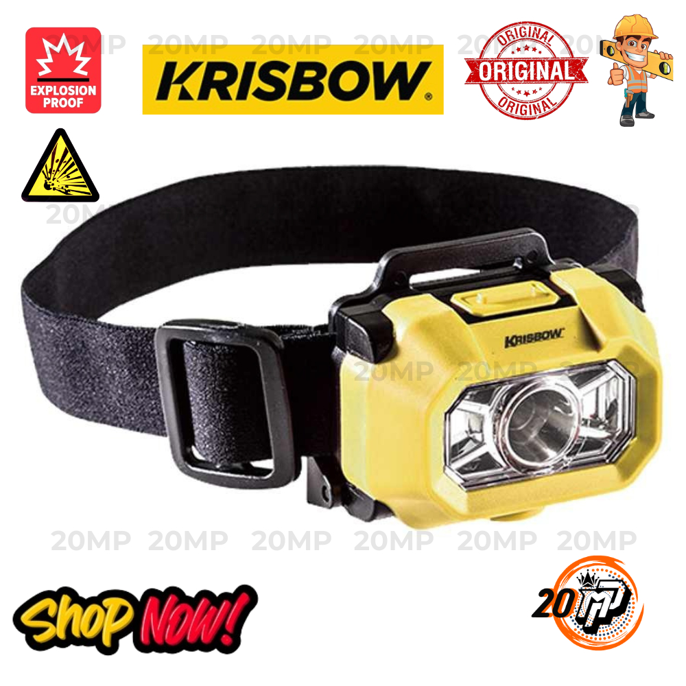 Jual Senter Kepala KRISBOW EXPLOSION PROOF HEAD LAMP 3XAAA | Shopee ...