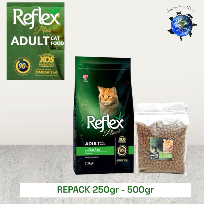 Jual Reflex Plus Adult Cat Chicken Premium Dry Cat Food With XOS
