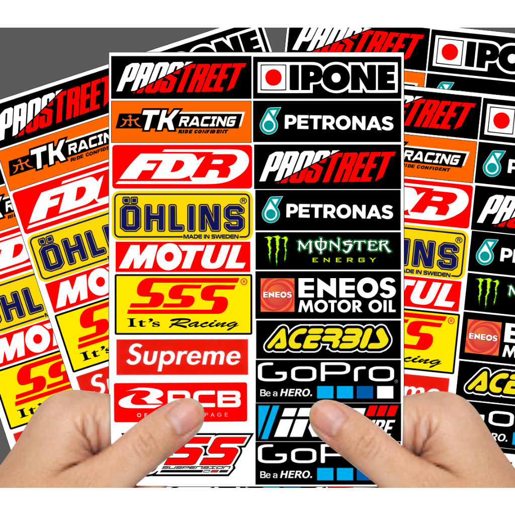 Jual stiker logo racing/ kata kata stiker satu set racing | Shopee ...