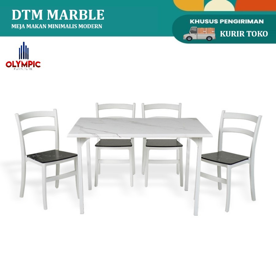 Jual Olympic Dinning Table | Meja Makan Kayu Minimalis Set 4 Kursi ...
