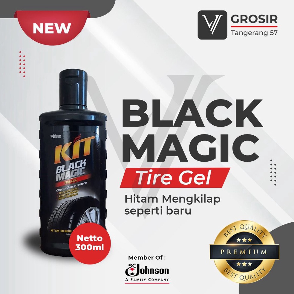 Jual Menarik Kit Black Magic Tire Gel Semir Ban Kit Botol 3ml Shopee