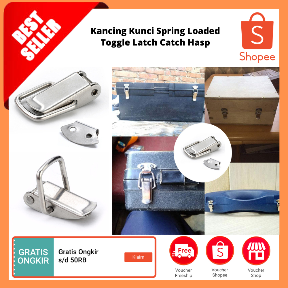 Jual Kancing Kunci Spring Loaded Toggle Latch Catch Hasp / Pengait ...