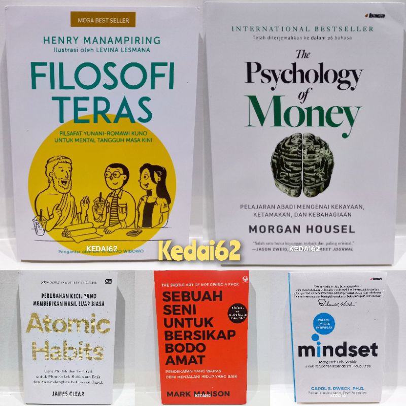 Jual Paket Isi 5 Buku Motivasi Sebuah Seni Untuk Bersikap Bodo Amat