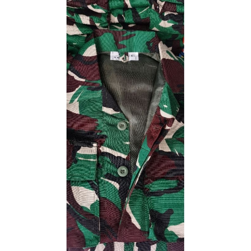 Jual 1 STEL PDL TNI BALOTELI PREMIUM RESLETING FURING & KANCING FURING ...