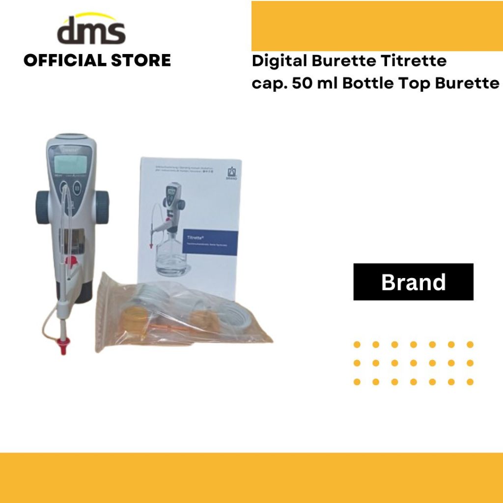 Jual Digital Burette Titrette cap. 50 ml Bottle Top Burette Brand