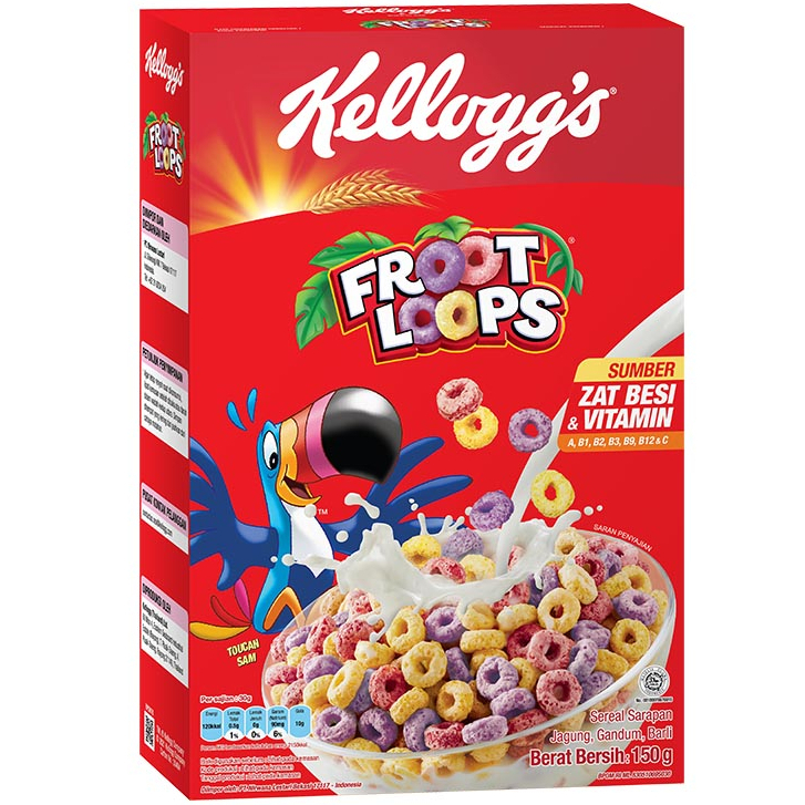 Jual Kellogg's Froot Loops Sereal 150 gr | Shopee Indonesia