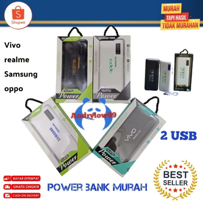 Jual Power bank murah 99000mah lampu LED usb Shopee Indonesia